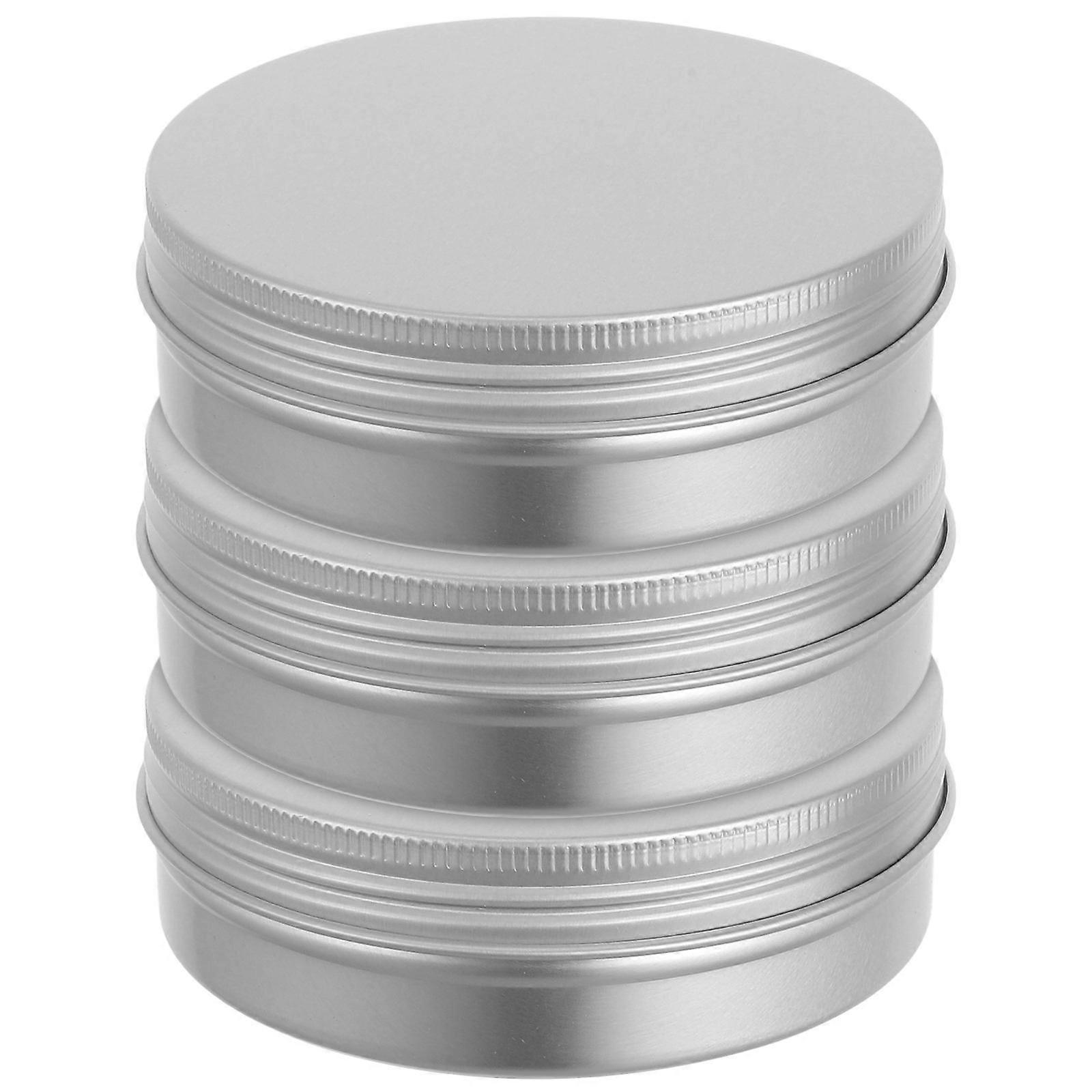 3Pcs Soap Boxes Soap Holders Aluminum Storage Boxes Versatile Containers (Silver)
