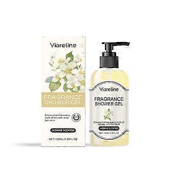 Aromatherapie douchegel (jasmijngeur) hydrateert en voedt de huid, verbetert een droge huid. Douchegel voor dames.