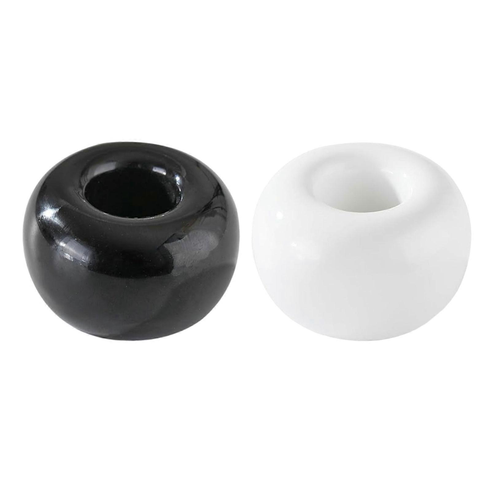 2PCS Ceramic Toothbrush Stands Creative Brush Stand Shelf Base Practical and Mini Solution