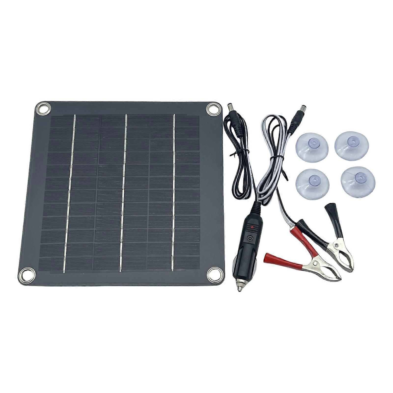 10W 12V Solar Panel with Wire Dripping Glues Plate Solar Epoxy Panel Polysilicon Board Solar Systems Module Enduring