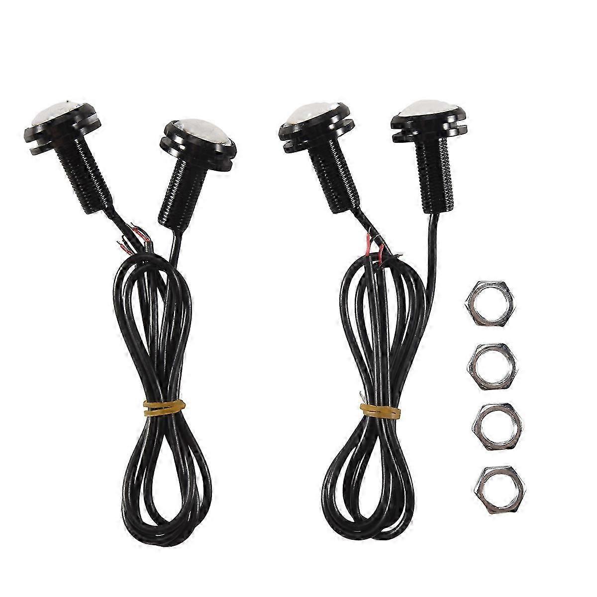 4 luci a LED per barche IP68, faretti a luce bianca.