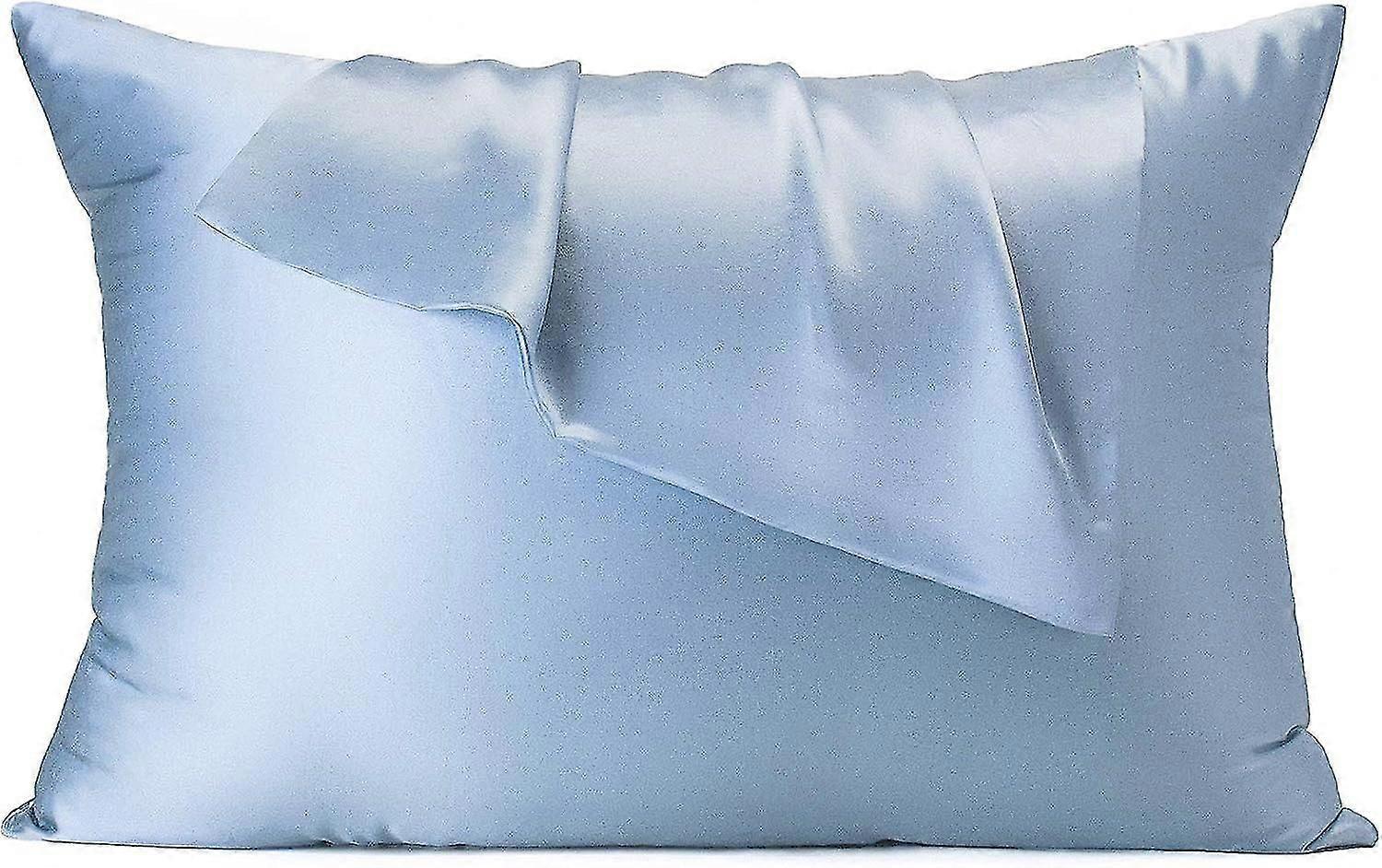 Housse de coussin en soie 40x80 Housse de coussin en soie simple face 100% mûrier, housse d’oreiller en coton simple face