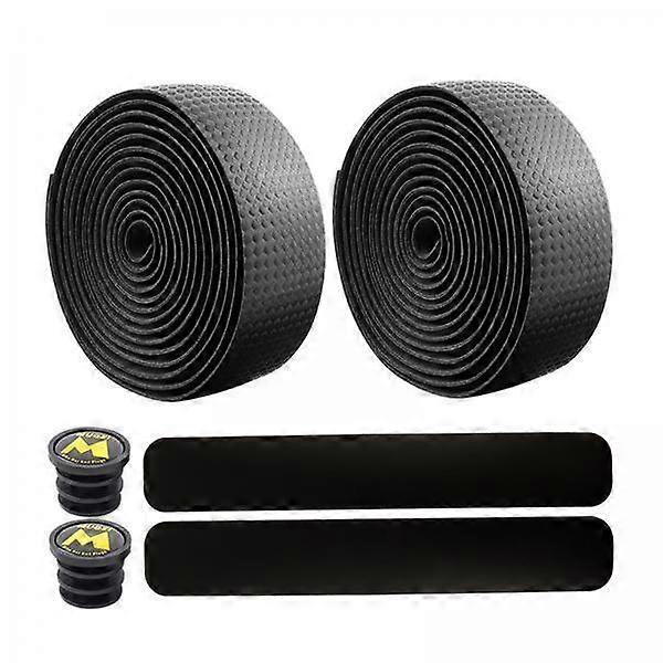 4x Bike Handlebar Tapes with End Plugs Breathable Handle Bar Wraps Bar Tape for