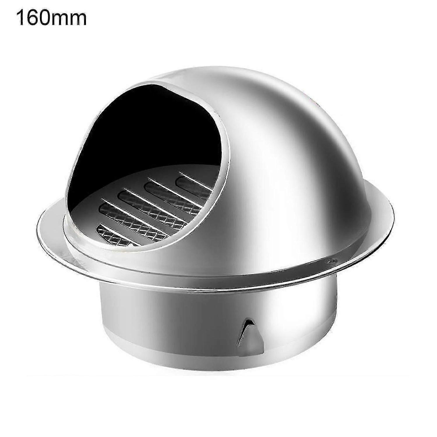 50-200mm Anti-rust Rainproof Wall Air Vent with Fixed Buckle, Polished Thickened Grille