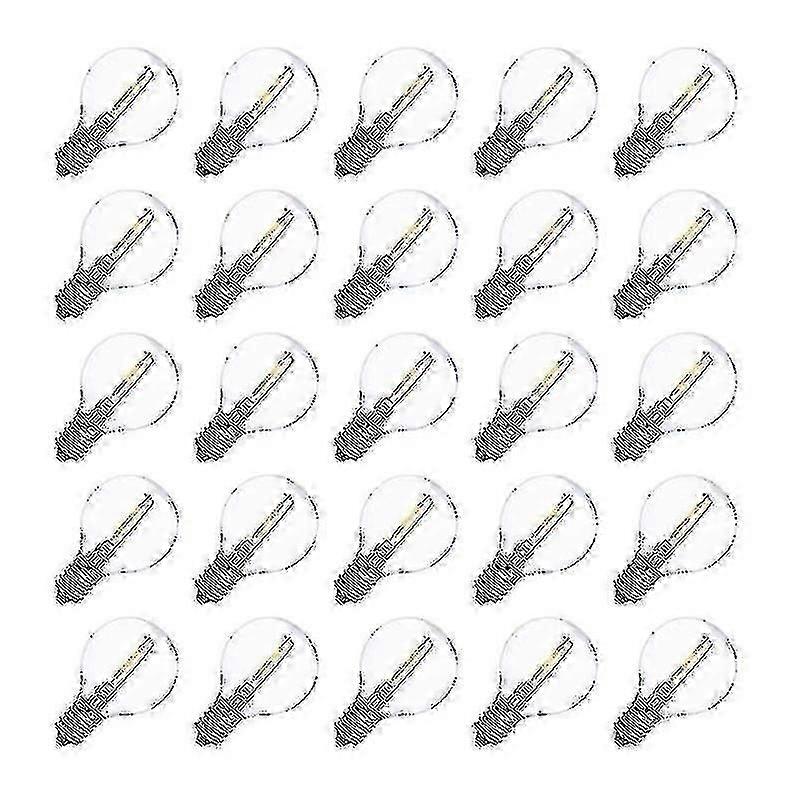 25pcs Led G40 E14 Ampoules de remplacement 0.6w 2700k Led Filament Light-En stock