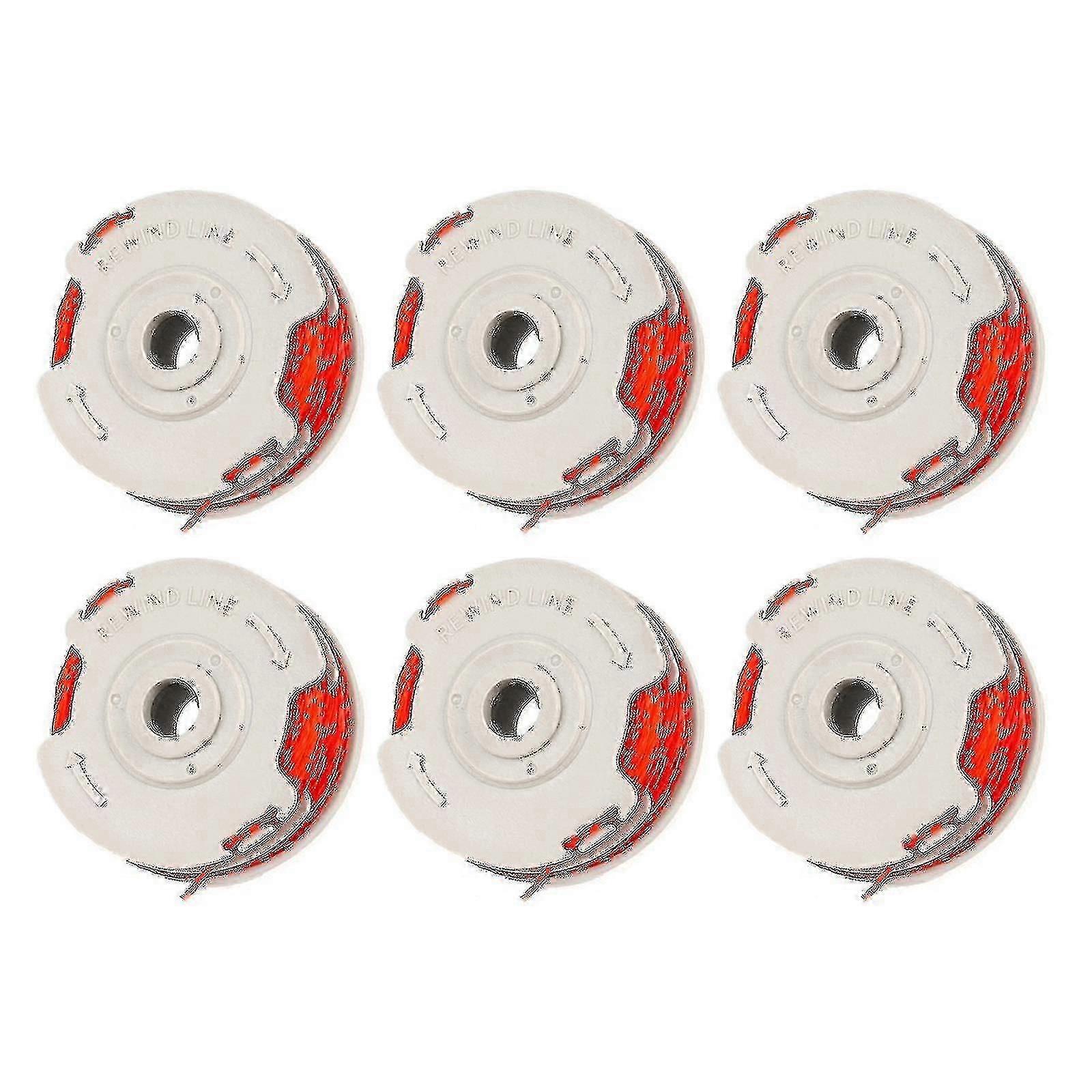 6-pack Fly021 Cord Trimmer Replacement Spool And Cord For Flymo