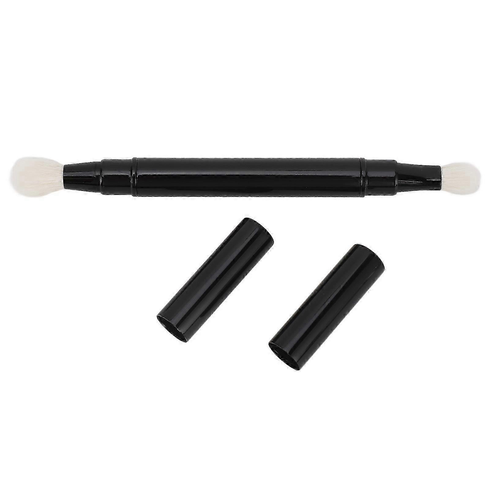 Collapsible Two-End Eyeshadow Brush Designed for Outdoor Trips