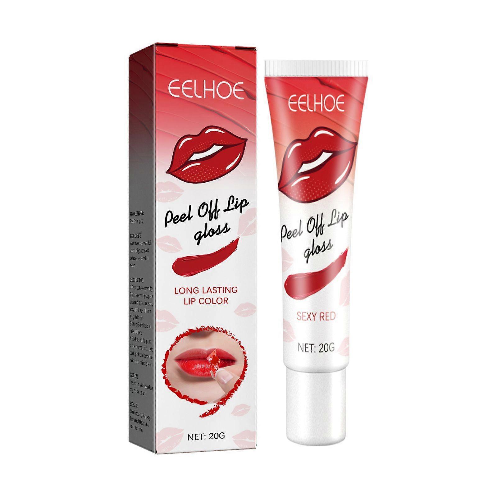 3PC peel-off lip gloss, easy to color, not easy to stain, moisturizing