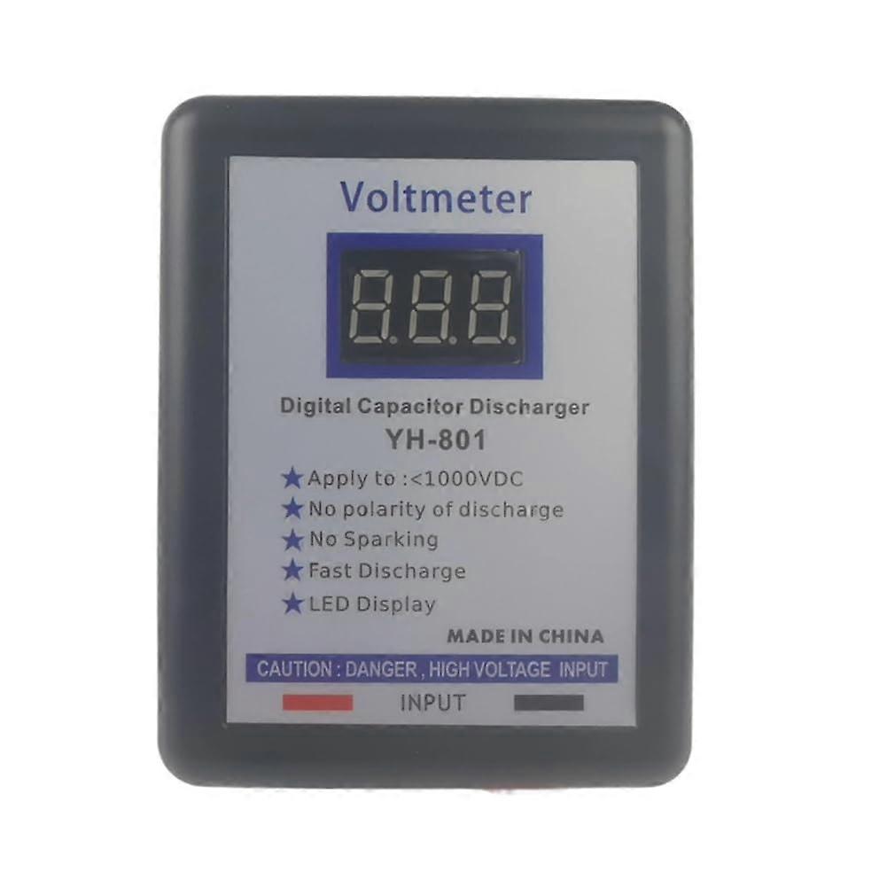 Digital Capacitor Voltage Tester 800V - Fast Discharge, High Voltage Tool for Electronics Repair, Digital Display