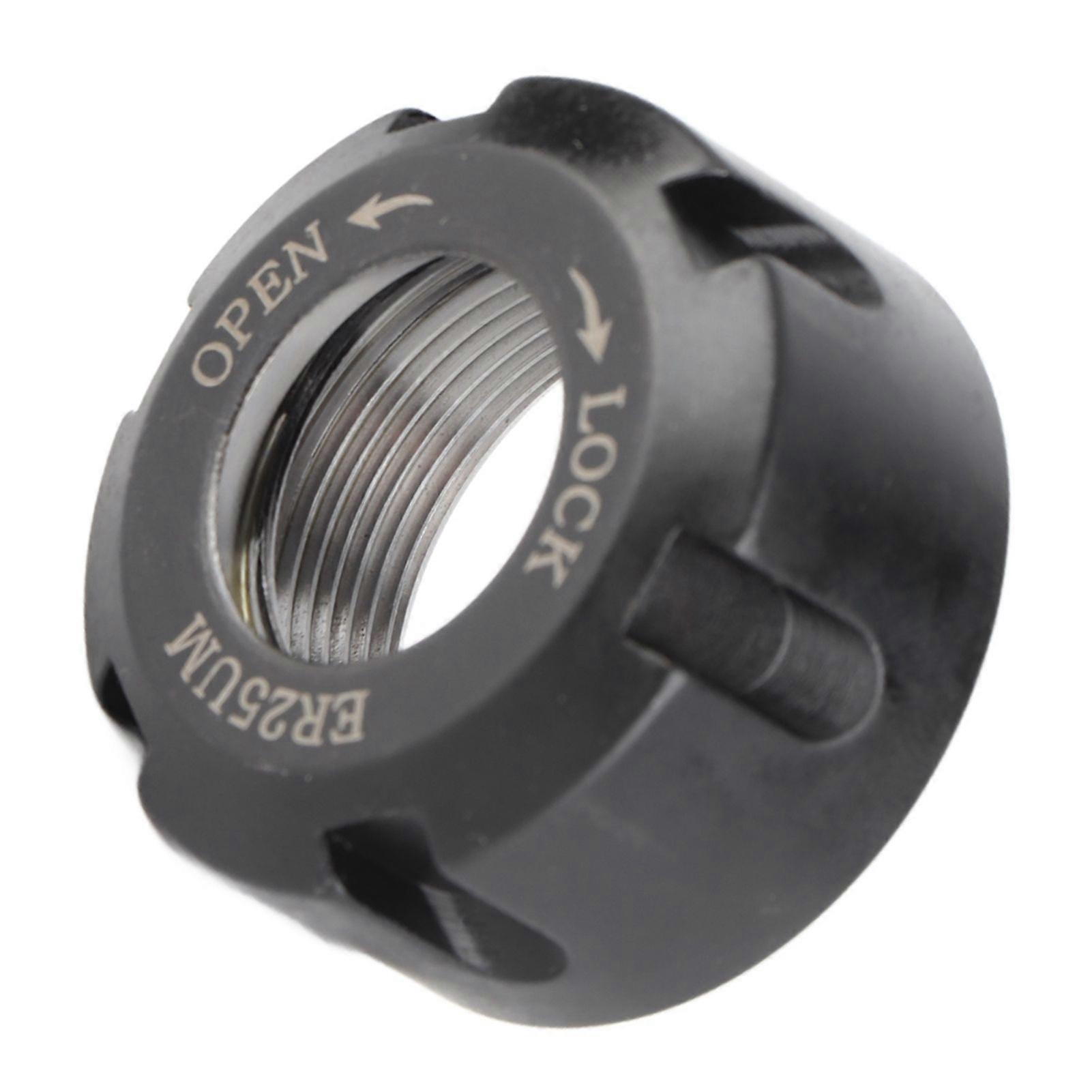 High quality 1pcs ER25UM type tool holder locking nut dynamic balance nut (black M32*1.5.