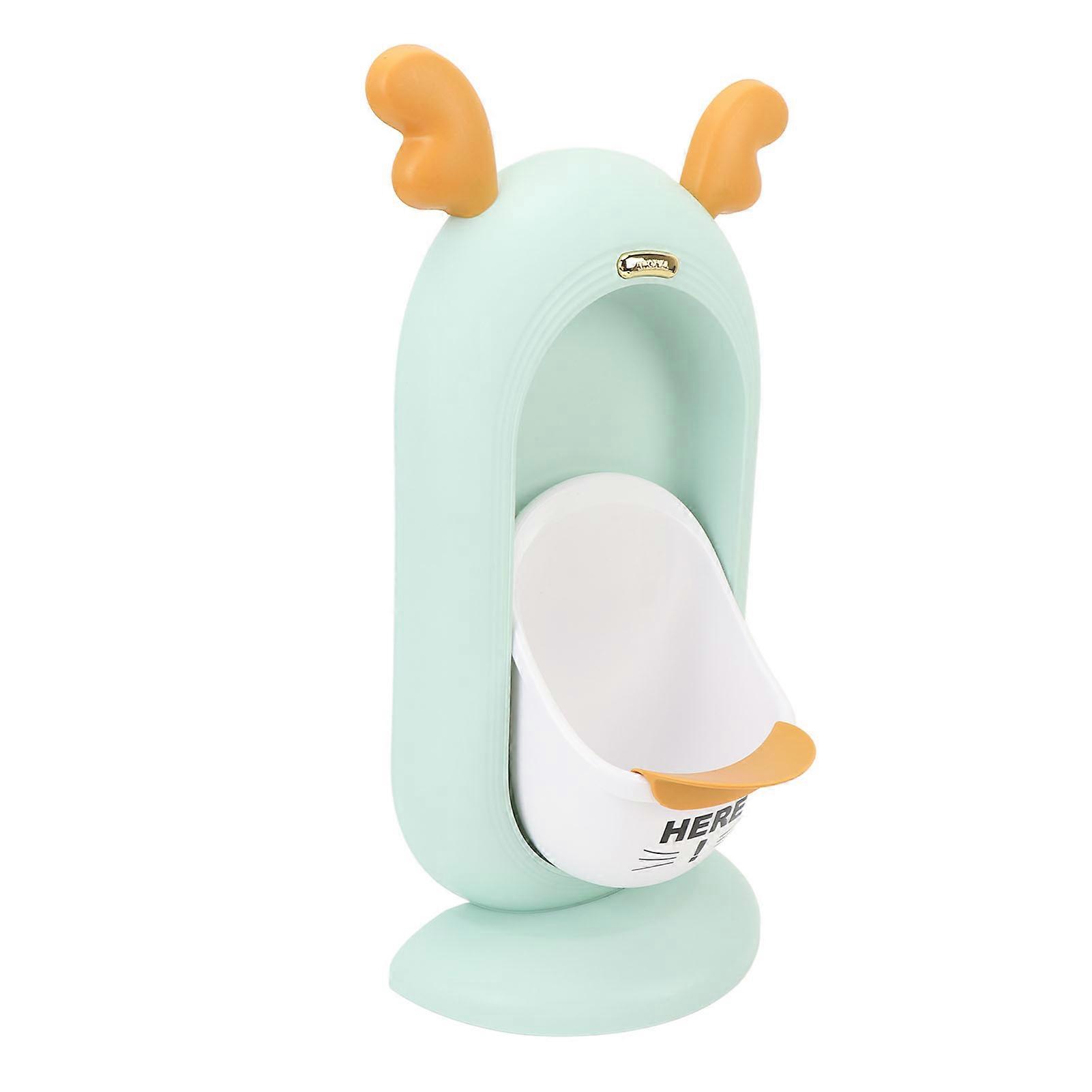 Toddler Boy Urinal Wall Mountable Large Capacity Removable Basin Kids Training Urinal Green 
