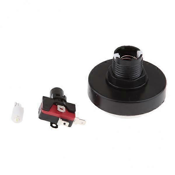 5x60mm Dome Shaped Jumbo LED Illuminated Self-resetting Button Switch White