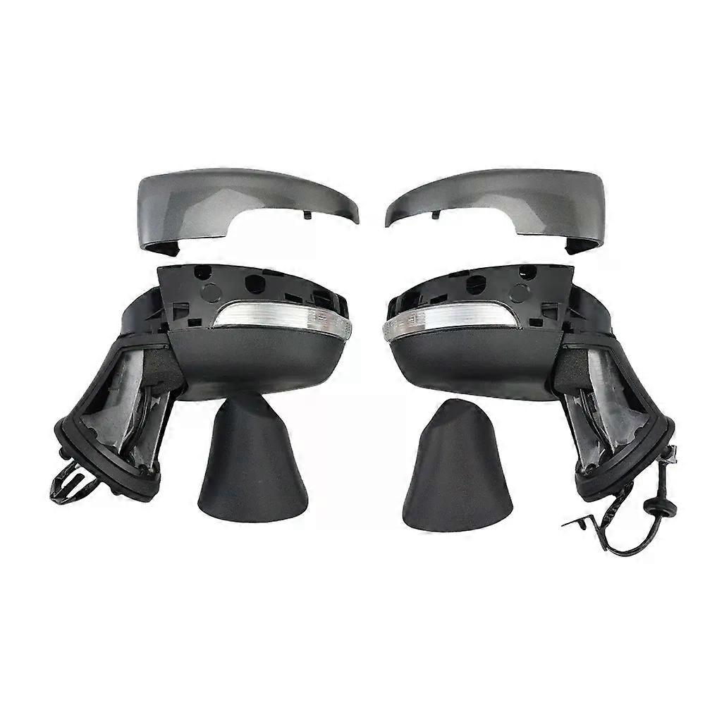 7 Wires Side Rearview Mirror Assembly For Ford Ecosport 2011-2017 With Lens ESC Heated Dark Grey Rearview Mirror Cars Accessoris