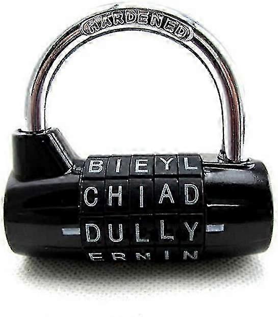 5-digit Combination Padlock Black