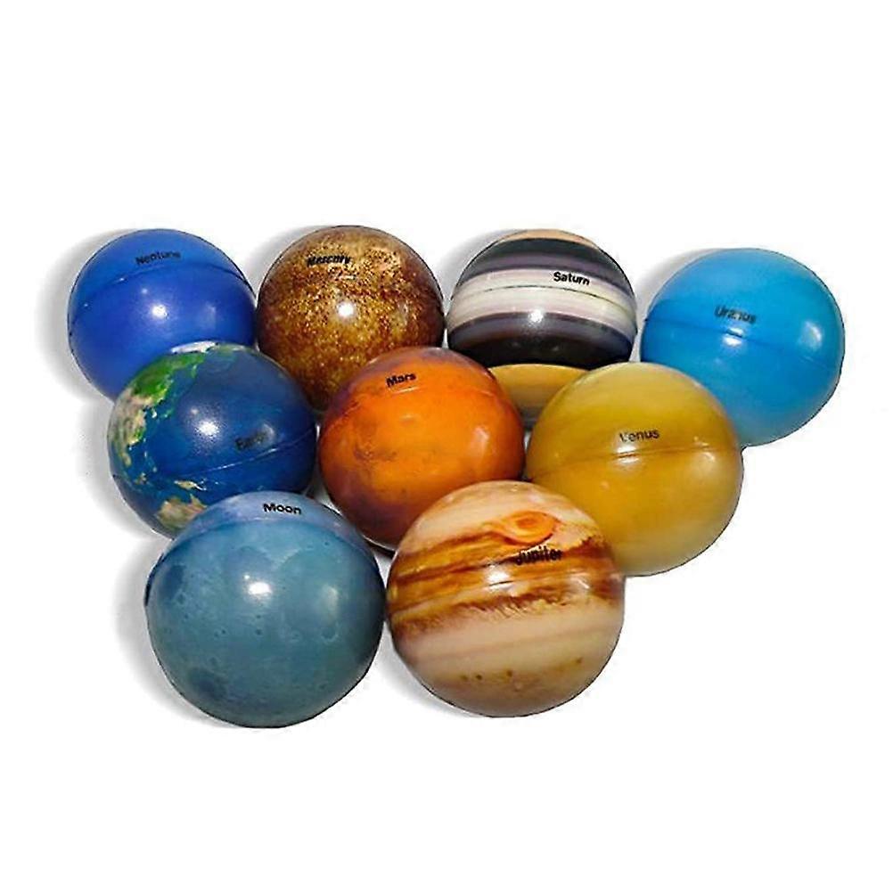 Eco-Friendly Solar System Stress Relief Balls, Non-Toxic Materials, Reusable Space Exploration Educational Toys for Teaching Tools in Classroom and