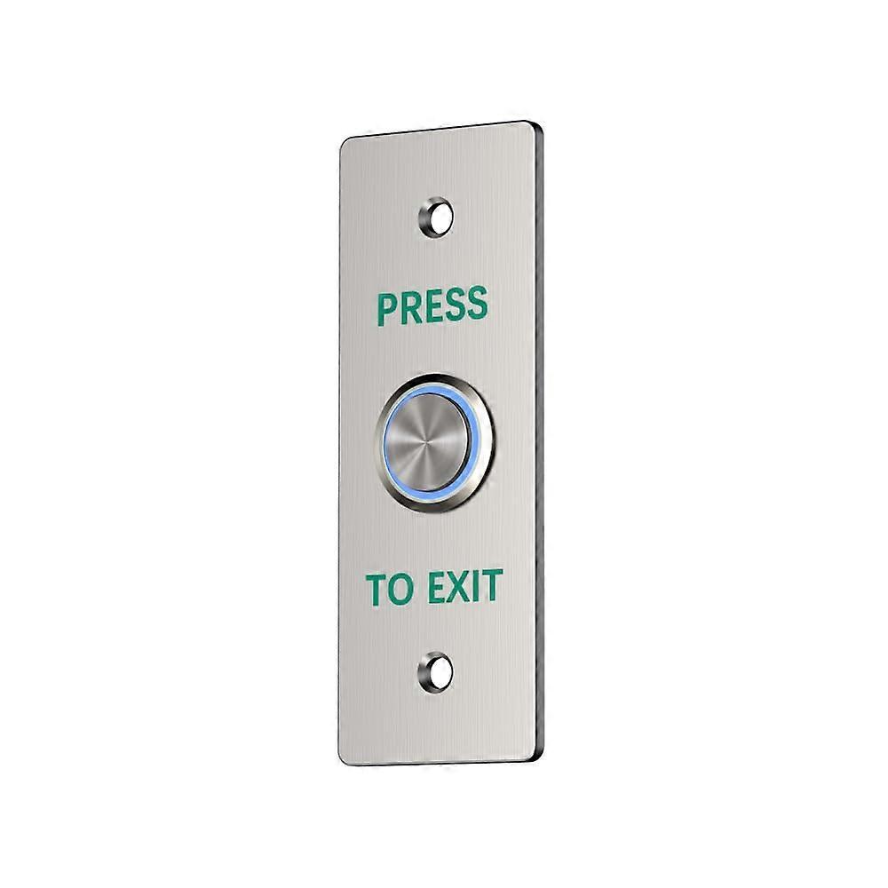 Push to Exit Button,DC12V Stainless Steel Door Bell Type Round Request to Exit Button