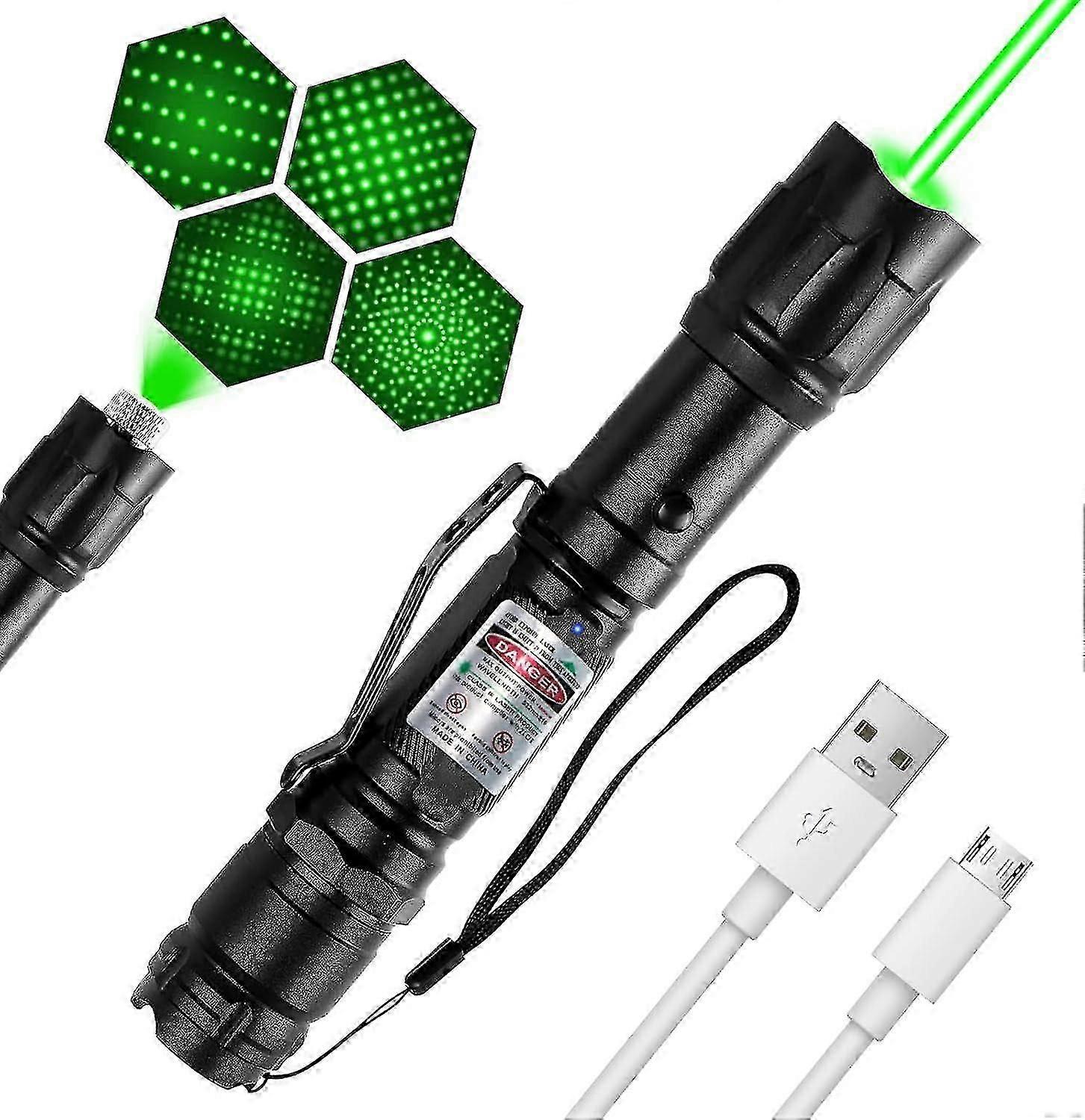 Rechargeable Laser Flashlight High Power for Astronomy Presentations Outdoor Camping