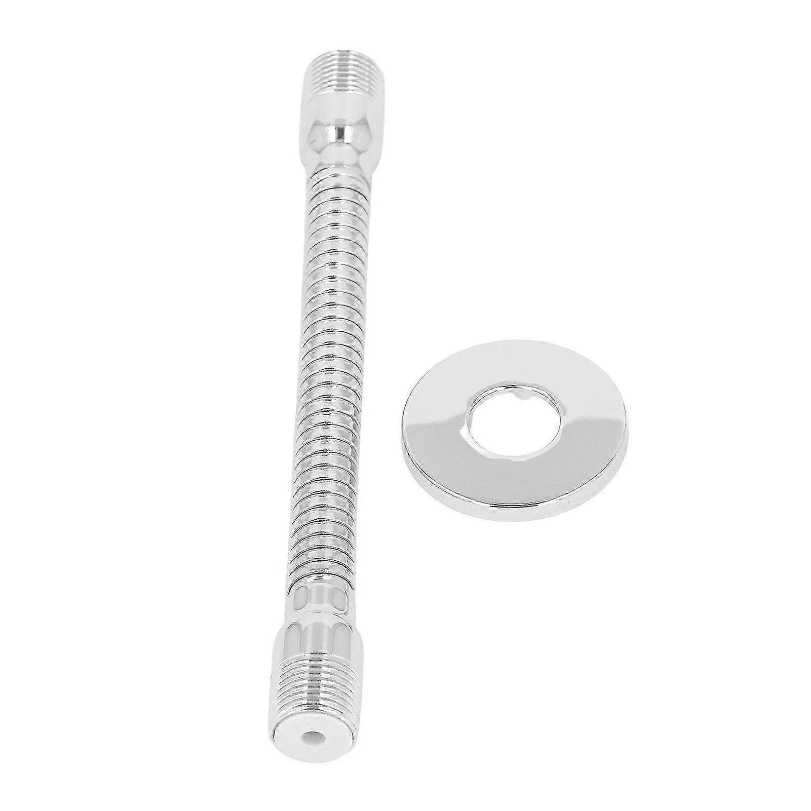 2025 Adjustable Shower Head Extension Arm with Flange Rotating Swiveling Shower Head Arm for Bathroom