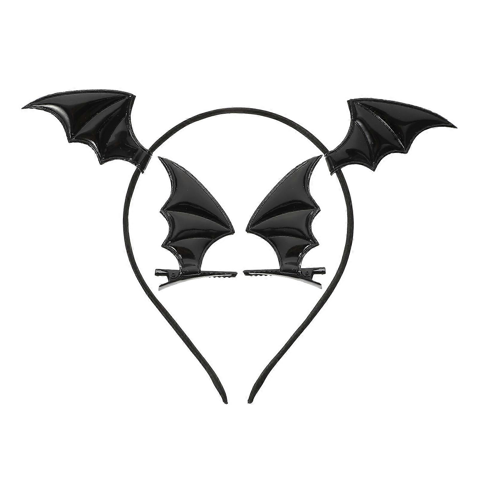 Halloween Bat Headband Kit with Clips – Lightweight Durable Headdress for Parties, Cosplay, Masquerades – Unique Design Costume Accessory for All Ages