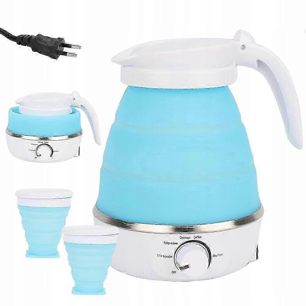 2025 Electric Kettle, Silicone, Foldable, 0.6l, Blue