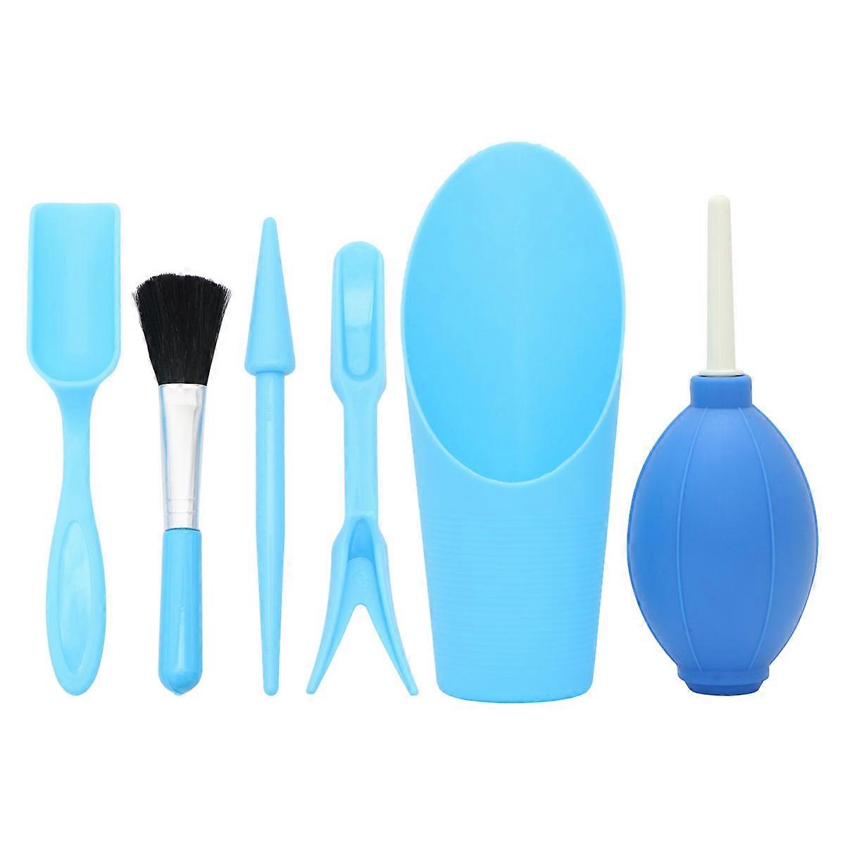 Succulent Potting Tools Blue Digging Loosening Aerating Transplanting 6Pcs