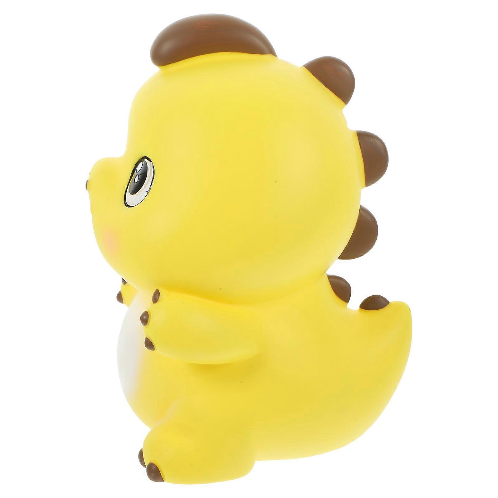 Dinosaur Jar Dinosaur Coin Container Large Capacity Bedroom Decoration Yellow Dinosaur-shaped 19.50X14.00X13.50CM 1Pack