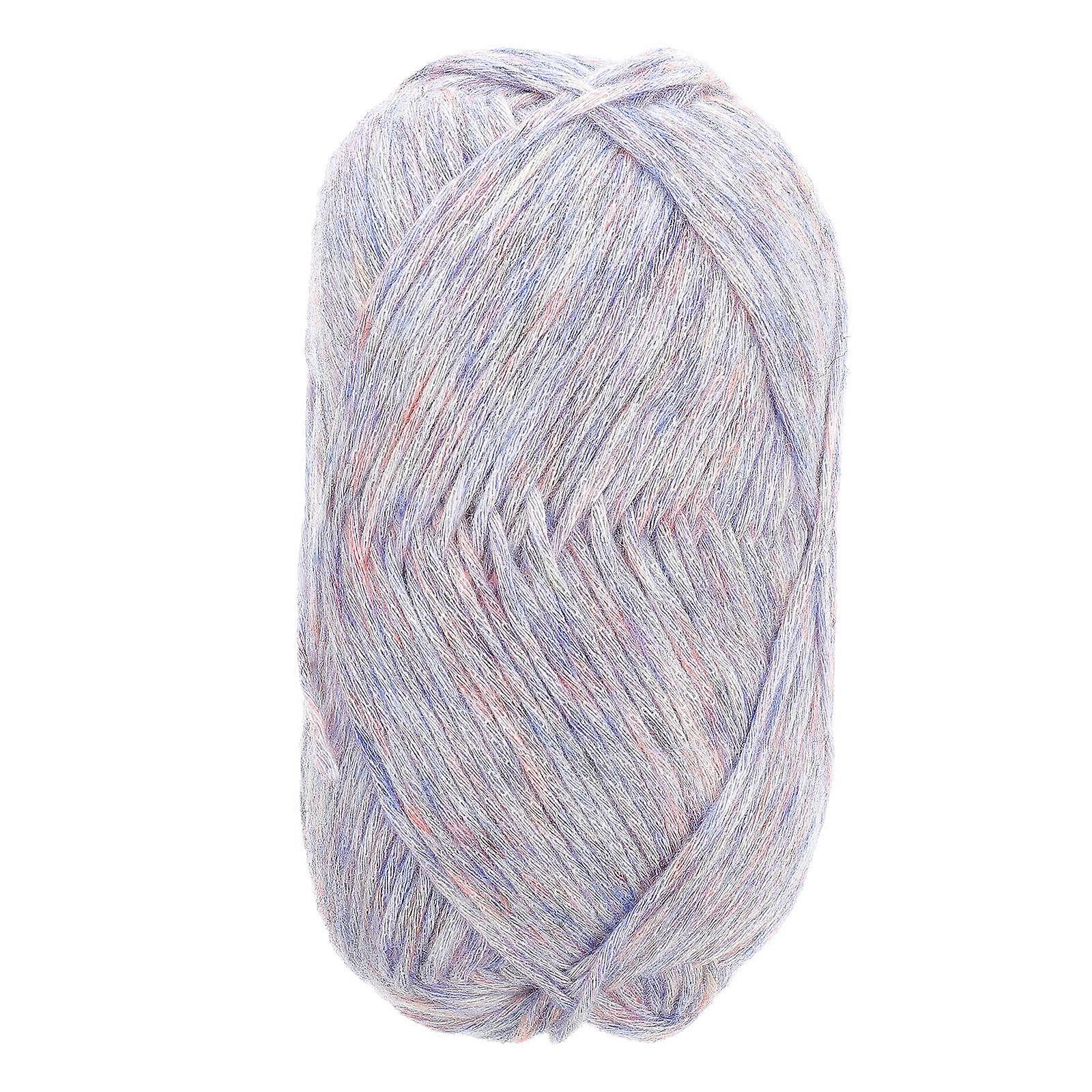 Cotton Knitting Yarn Hand-Weaving Sewing Cord Blue 18X8.5cm For Diy Projects 1 Roll