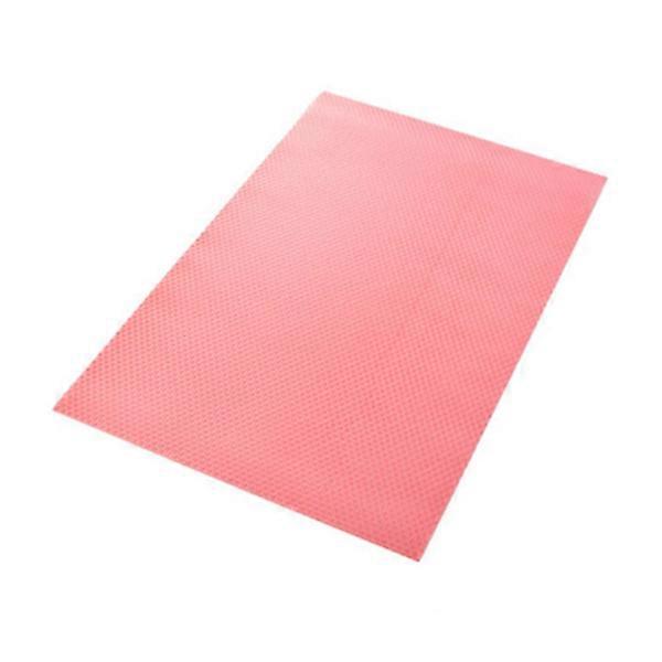 Fridge Shelf Mats Absorbent Mat For Fridge Heat Resistant Reversible Shelf Liners Transparent Pink 45 00X29 00X0 10Cm 4Pcs
