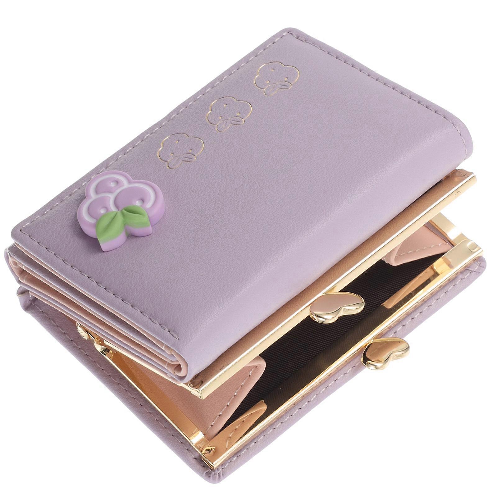 Lightweight Foldable Wallet Pouch for Women – Cute Mini Coin Holder & Card Organizer in PU Material for Daily Use by Teachers, Students &
