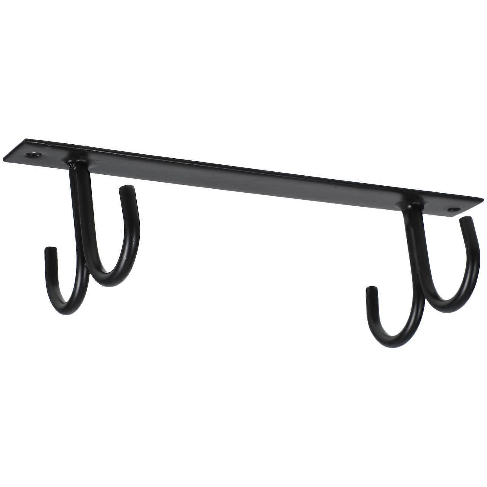 Hanging Mug Hanger with Hooks – Space Saving Kitchen Cup Rack Organizer for Mugs, Cookware, and Utensils Under Cabinet Storage