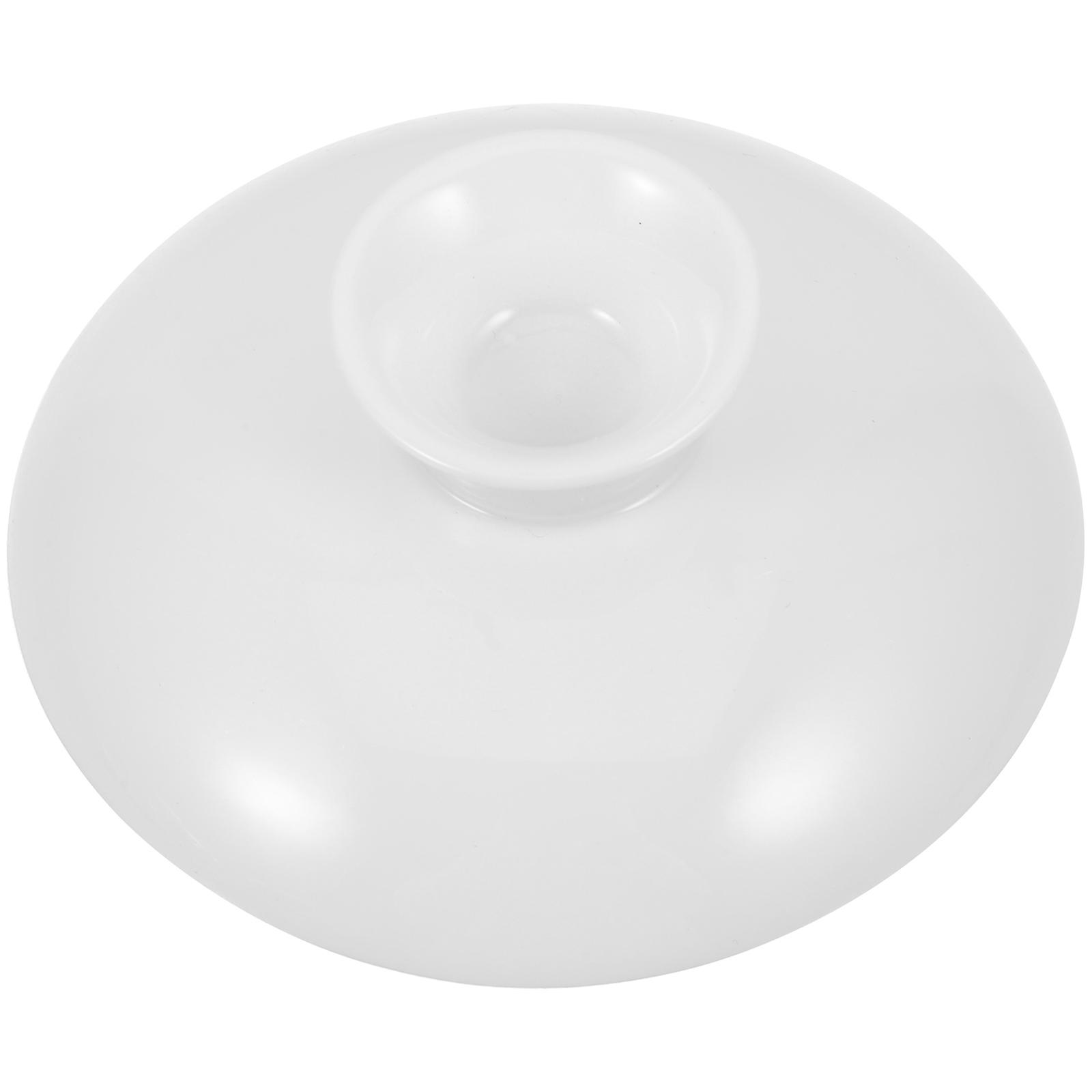 Ceramic Teapot Lid Maintain Brewing Conditions For Tea Drinking Round Shape White 8.20X8.20X3.00CM 1Set