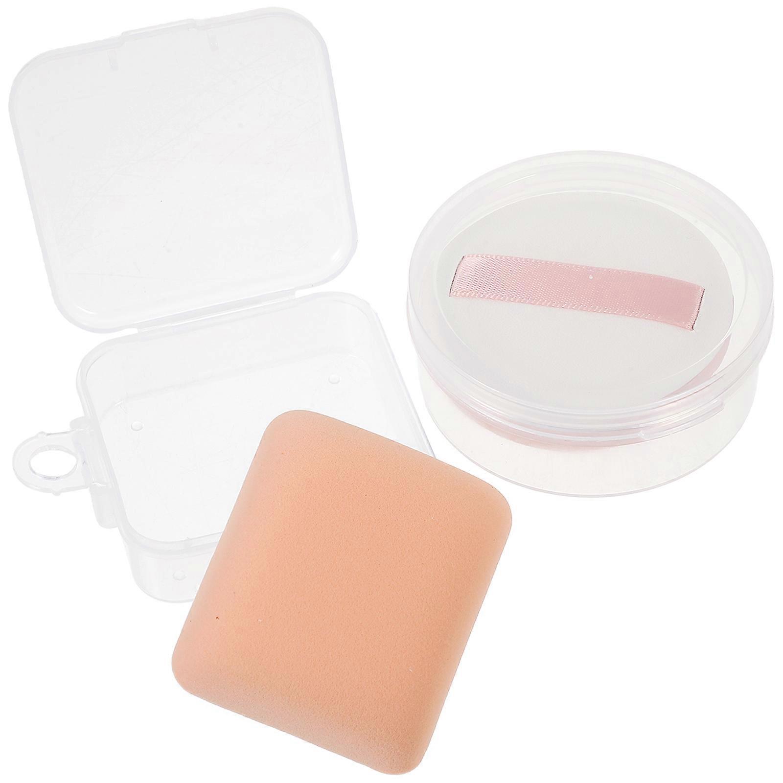 Makeup Sponges Reusable 2pcs for Foundation, Marshmallow Face Powder Applicator for Wet or Dry Use, Durable and Easy to Clean for Home and Salon