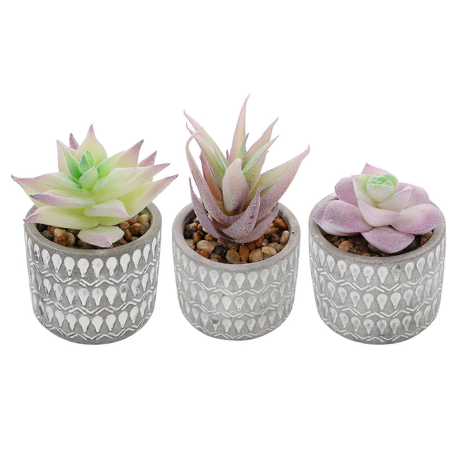 Here's a polished and professional product description for your **3pcs Artificial Succulent Plants**:

 

### 🌵 3PCS Artificial Succulent Plants –