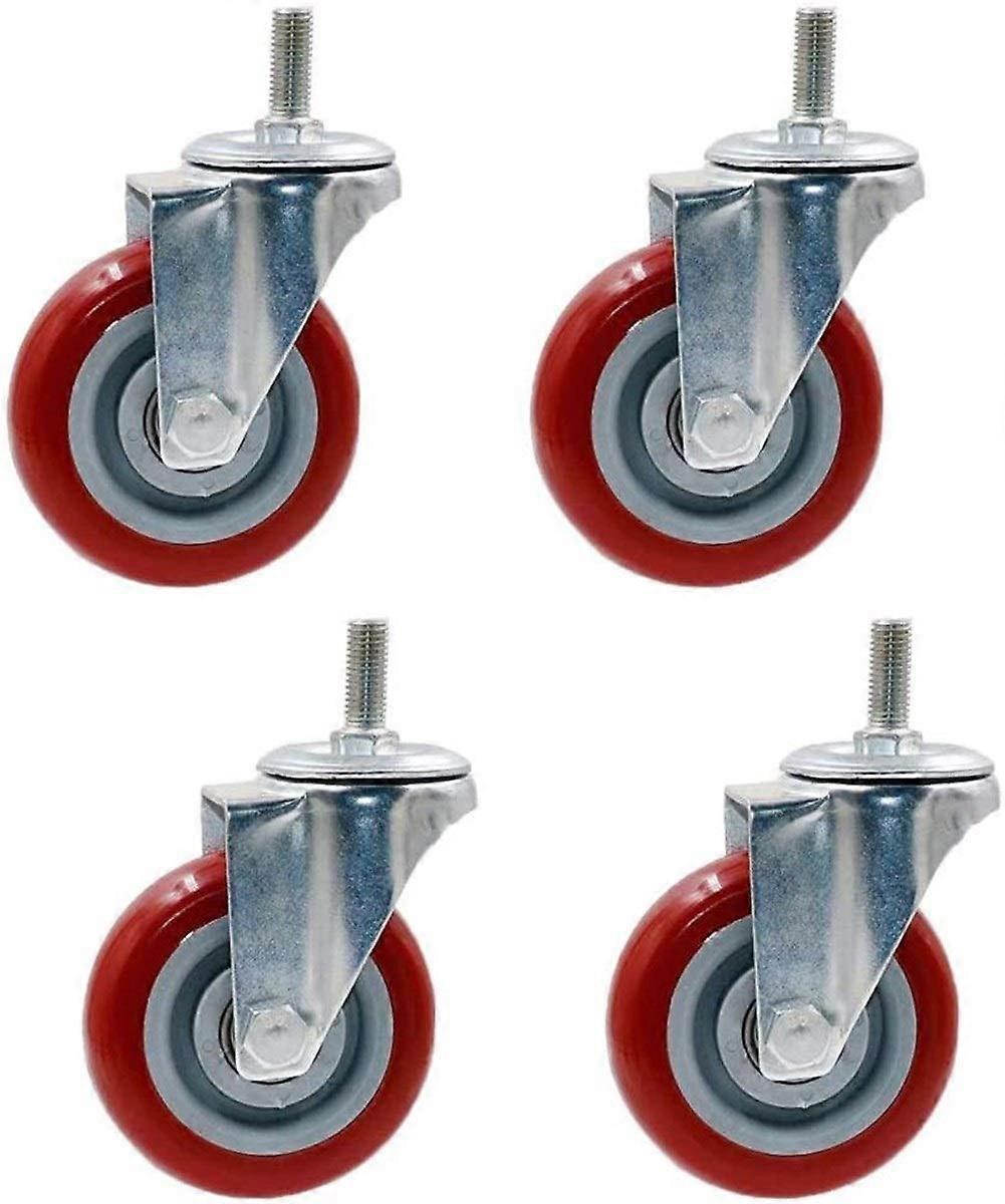 Highperformance swivel caster faux furniture wheel (load capacity: 922 lb, 4 pieces) (Color: Universal, Size: 4in)