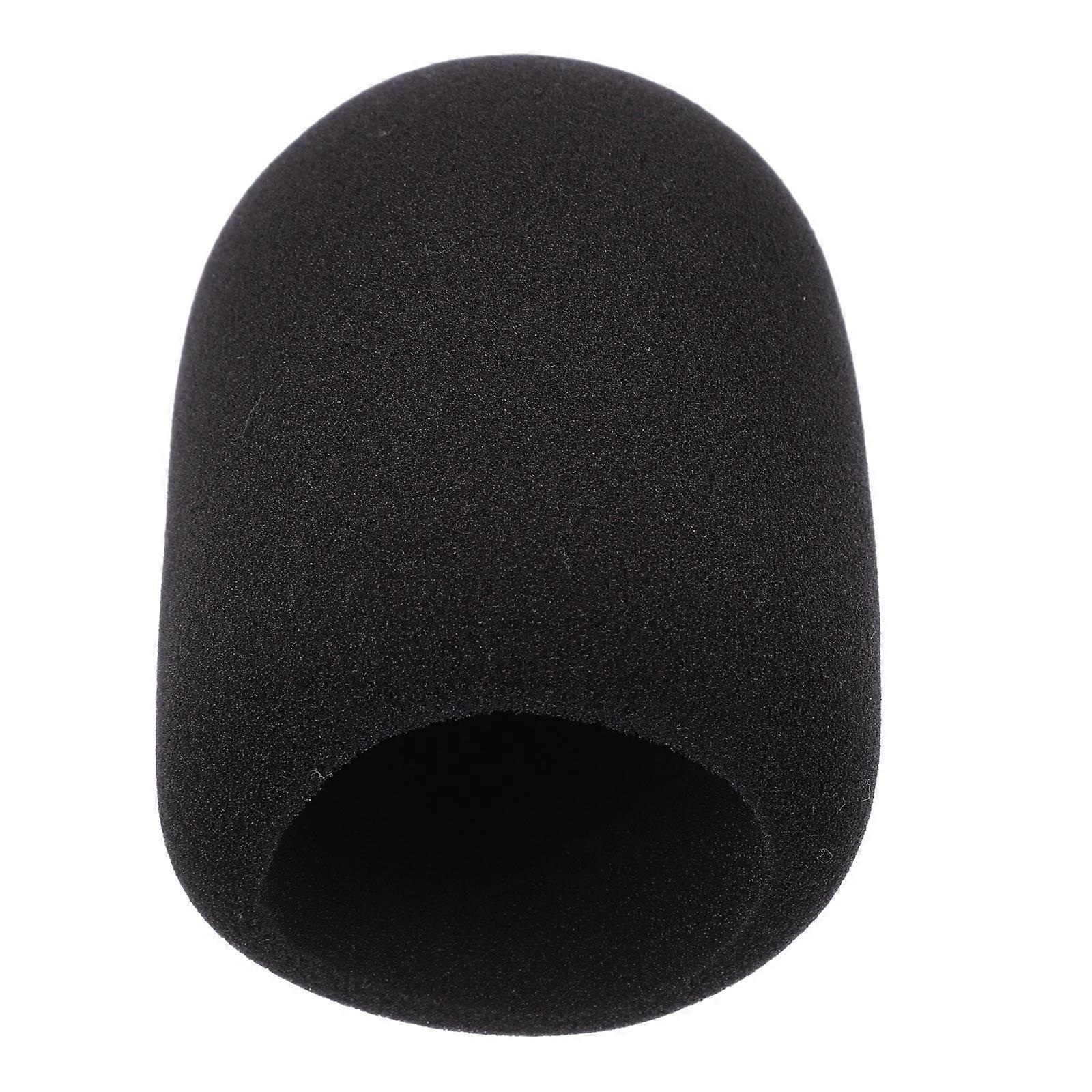 Microphone Sponge Windproof Cover Black Durable Sound Quality Enhancement Recording Studio Use