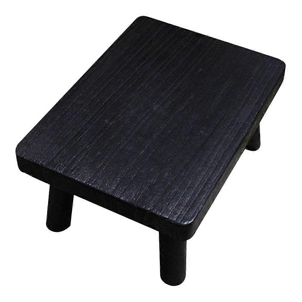 Wood Step Stool Rectangular Wooden Stool Tea Table For Bay Window Bedroom Low 36.00X27.00X19.00CM 1Pack