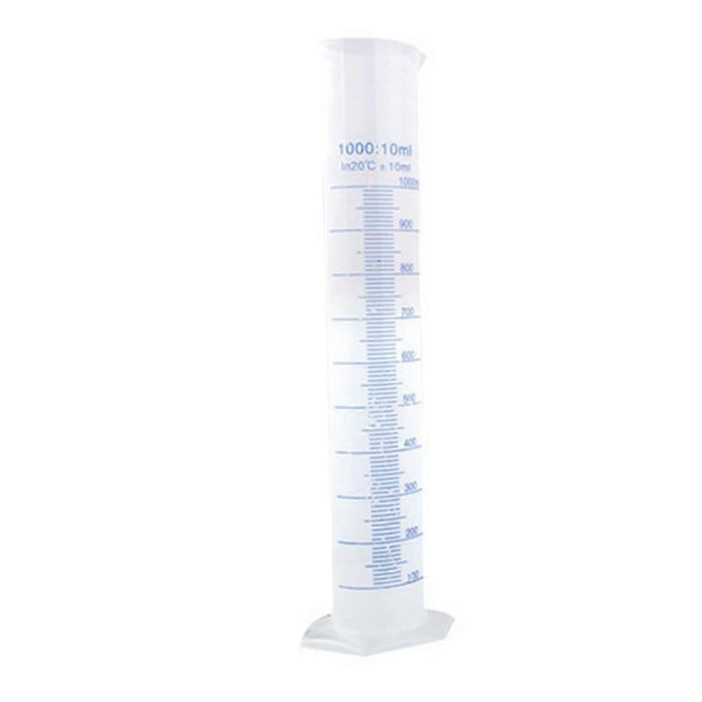Measuring Cylinder, 1000ml Science Measuring Tube, Plastic Graduated Cylinder Cup, Graduation Line Cylinder