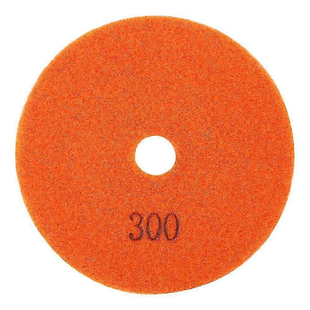 Almofada de polimento de diamante redondo de 4 polegadas para ferramenta de polimento úmido de granito e mármore (300 #)