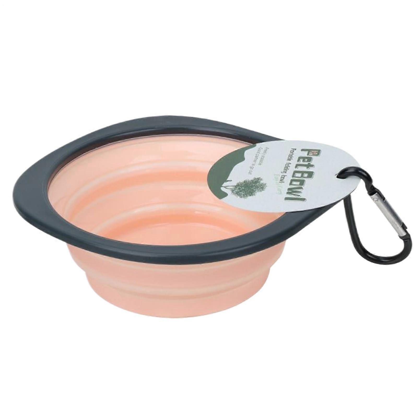Dog Bowl - Collapsible Expandable Travel Bowl with Carabiner Clip, Portable Water Feeder for Camping and Hiking