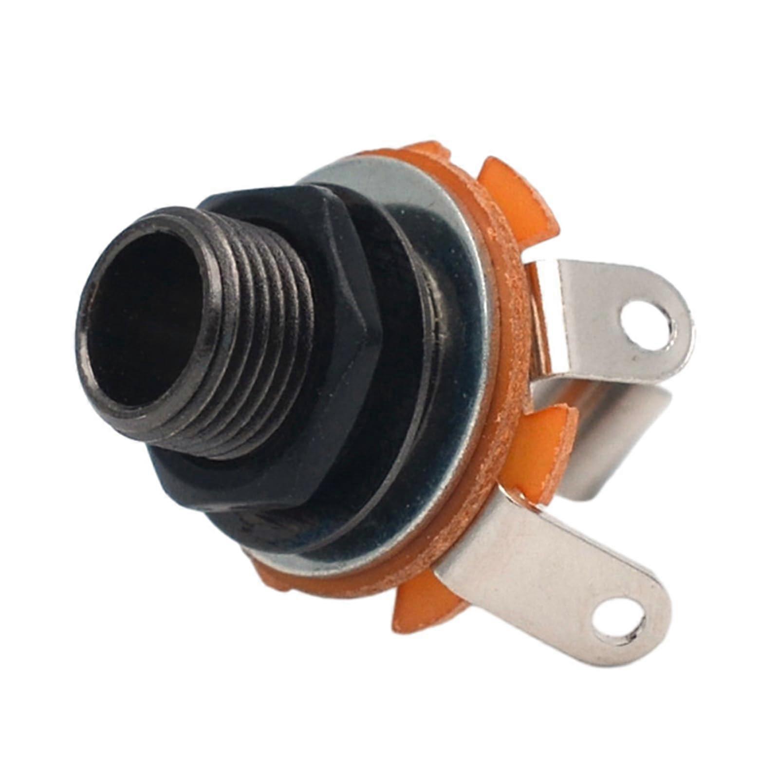 Input or Output Jack 6.35 mm Musical Instruments Accessories Input Metal Guitar Electric Replacement Black