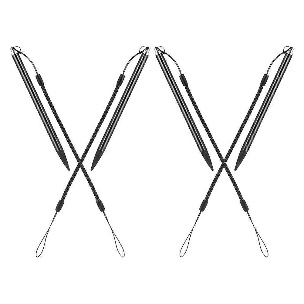 4pcs Resistive Touch Screen Stylus Pen with Spring Lanyard for Precise Writing, Drawing and Note Taking on Resistive Touchscreen Devices