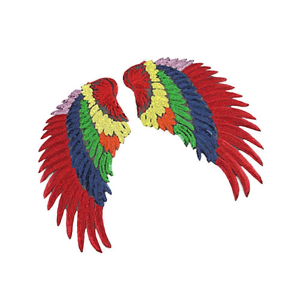 DIY Embroidery Patch Stickers For Multi-Colored 32*33.5Cm 1 Pair