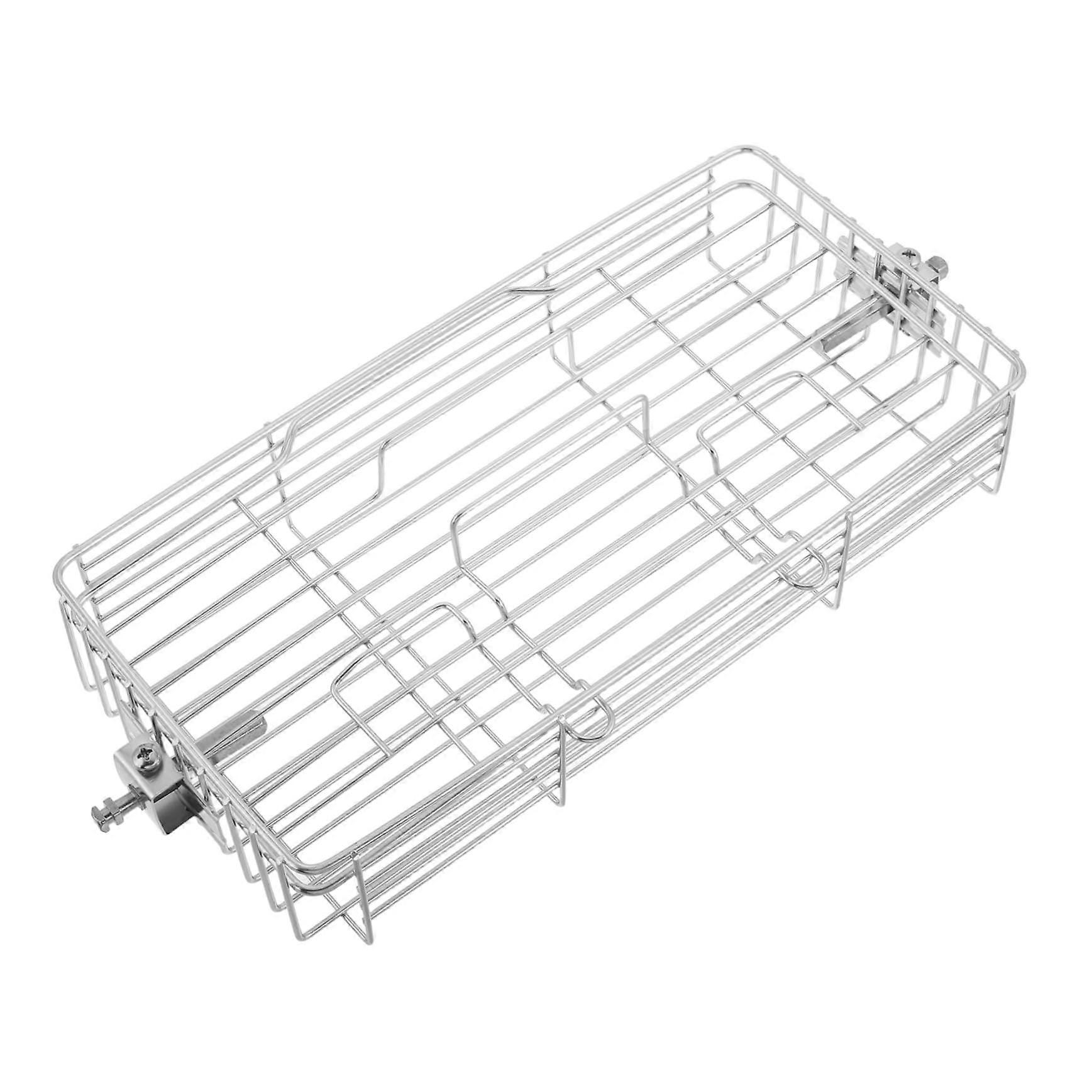Adjustable Grill Basket for Meat Portable BBQ Rack for Chicken Wings Easy to Clean