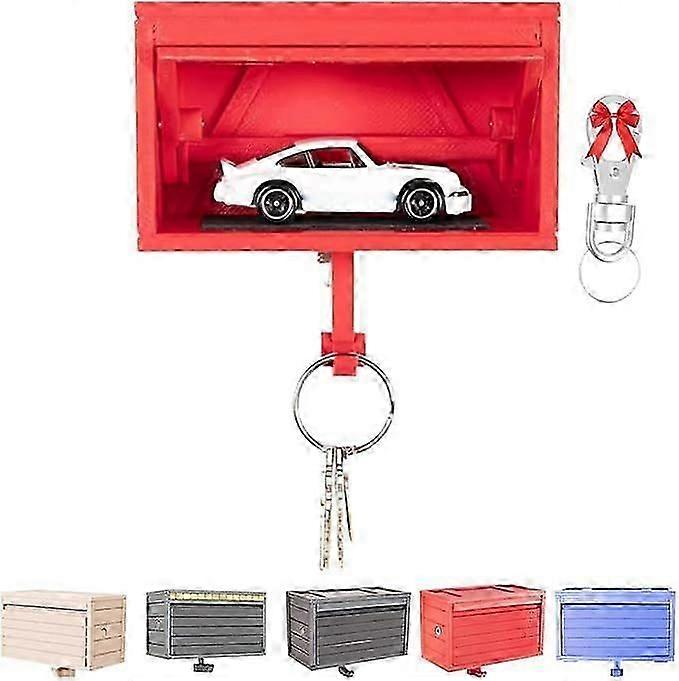ドアを開ける車のガレージキーホルダー、ガレージ用のユニークなキーホルダー、玄関用の3Dプリント壁掛けキーホルダー