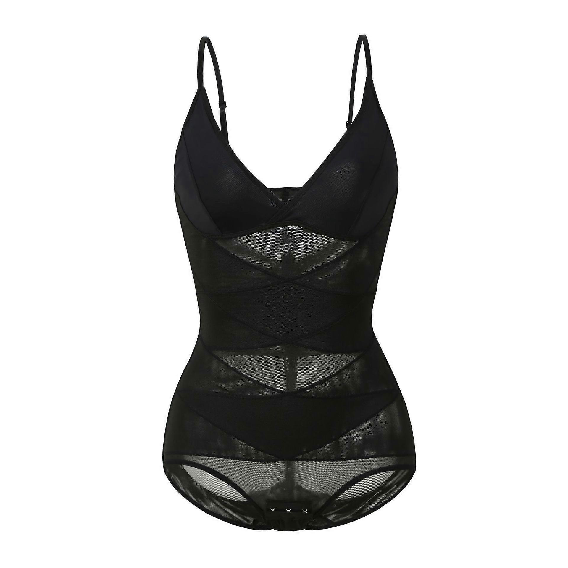 Slimming Bodysuit - Lightweight Mesh, Front Snap | Seamless Tummy Control & Butt Lifting Shapewear