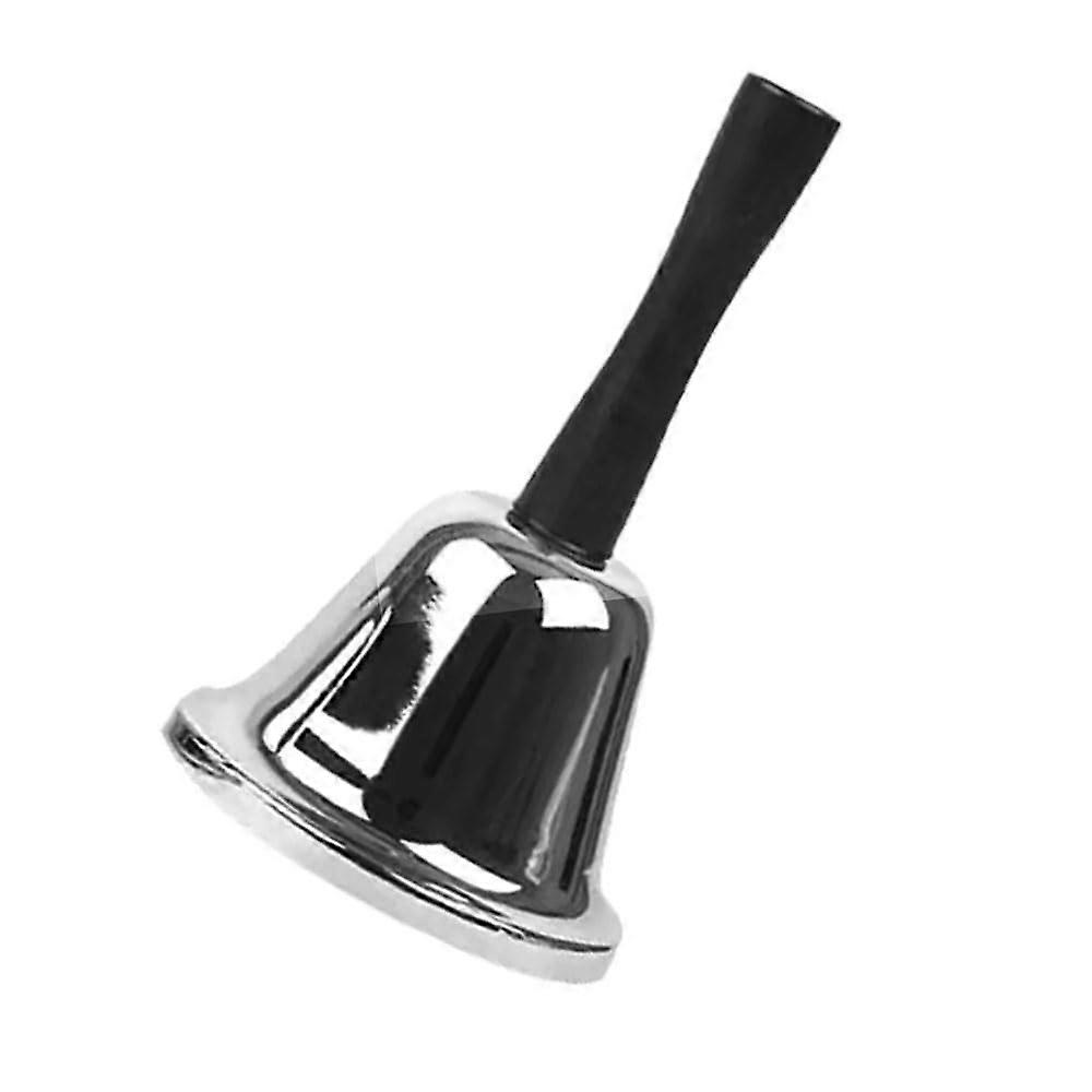 Hand Bell Table Bell with Handle, Silver Small Bells for School, Restaurant, Hotel, Kitchen, and Reception Areas