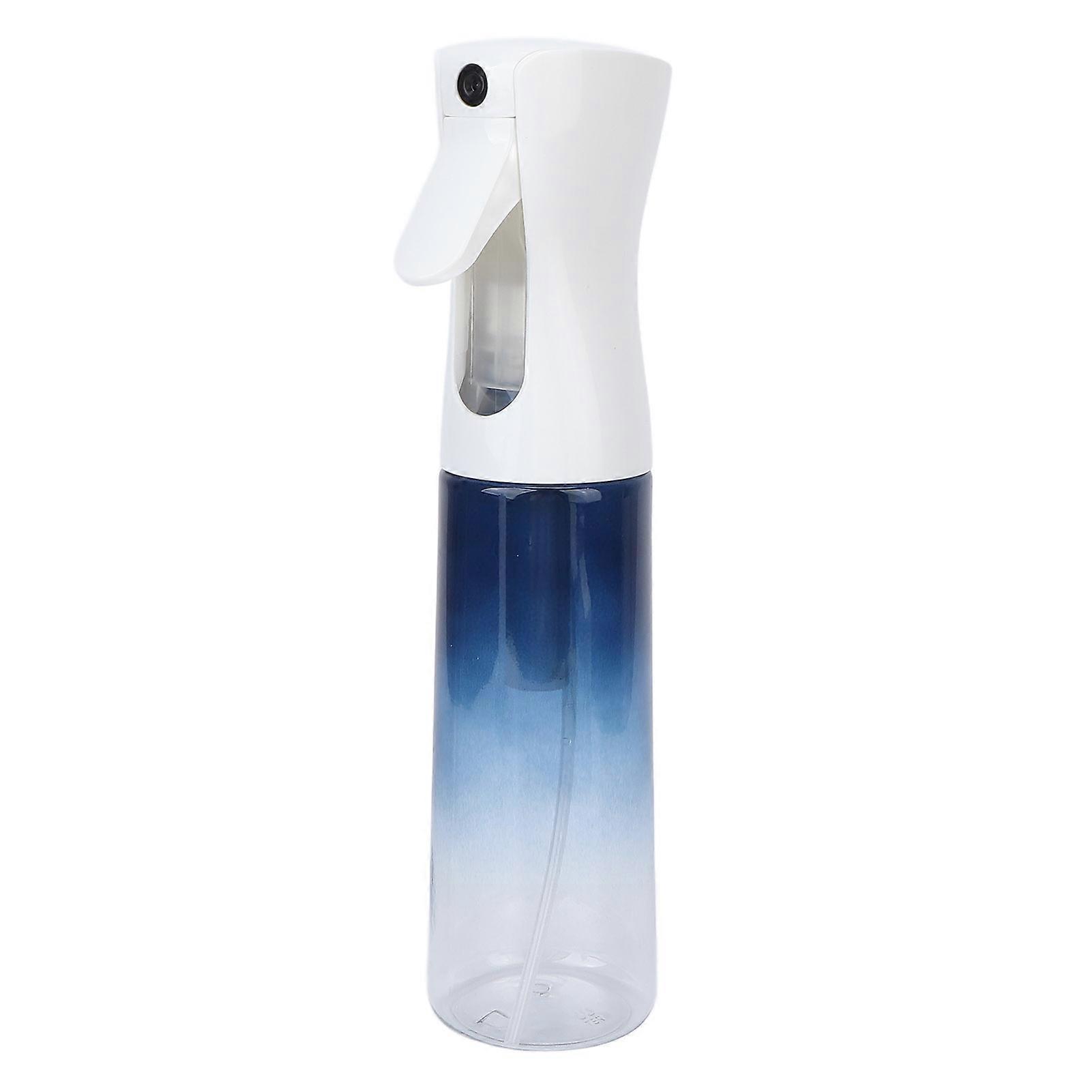 Spray Bottle Blue Gradient Reusable Refillable Continuous Sprayer for Hairdressing Cleaning