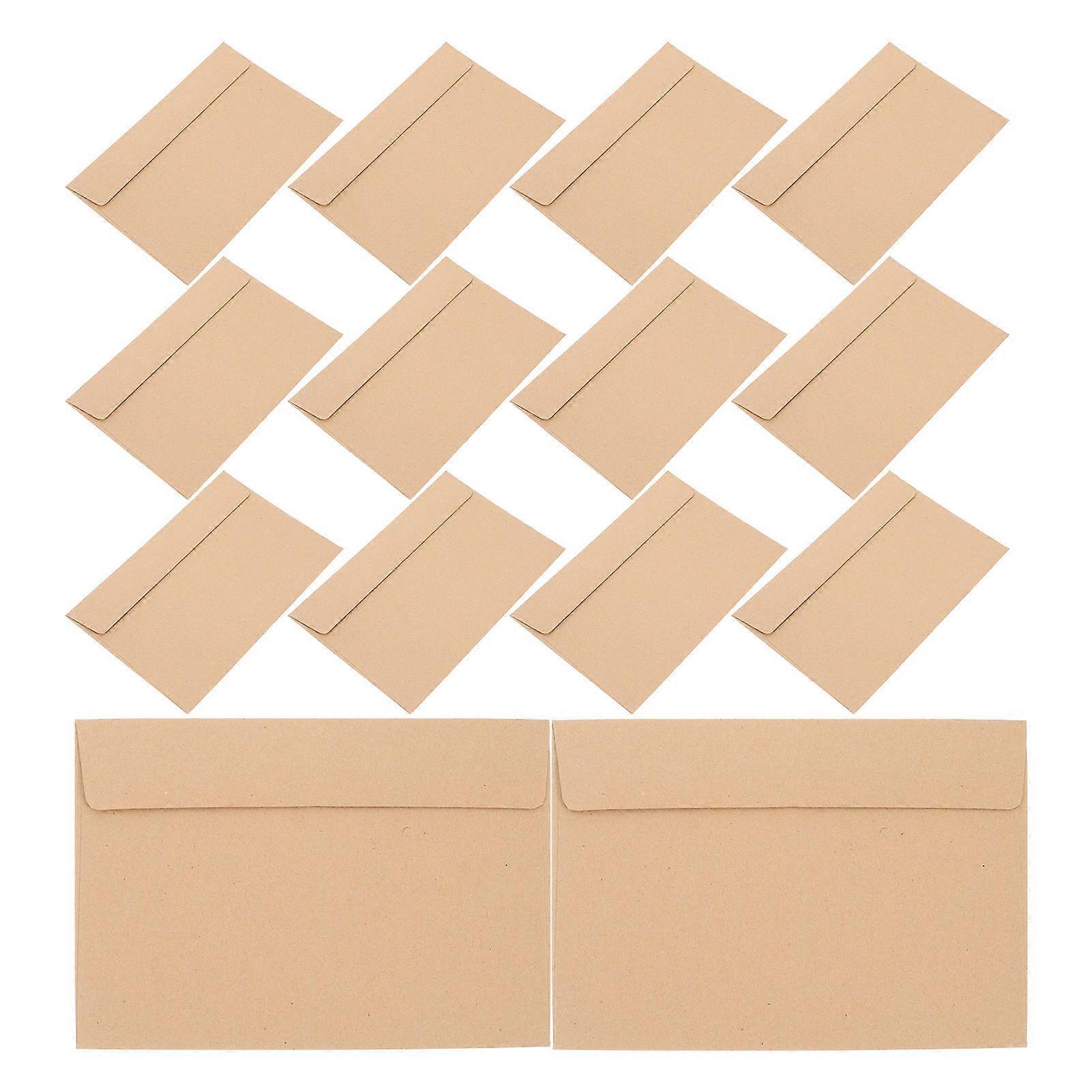 Business Envelopes Brown Envelopes For Stationery General Users Self Seal Document Storage 50Pcs