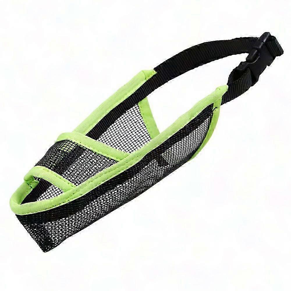 Soft Nylon Muzzle for Long Snout Dogs Breathable Mesh Anti Biting