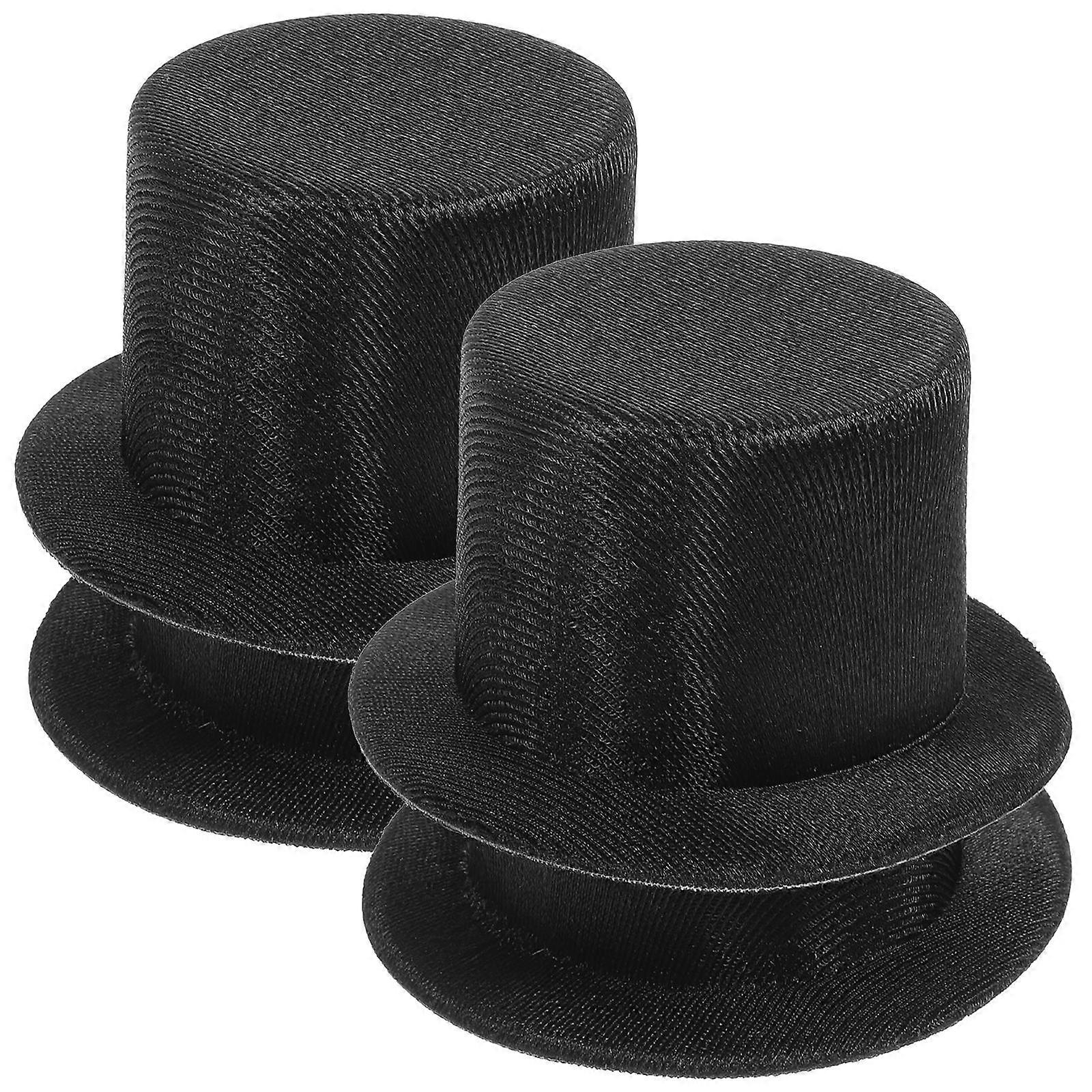 4pcs Mini Snowman Hats for DIY Crafts, Comfortable Cloth Doll Caps for Christmas Decorations and Handmade Projects